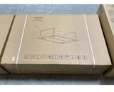 Cata UBADCH110SS1 110cm Island Ceiling Cooker Hood in Stainless Steel  from HomeWise Appliances. Photo showing the hood is new boxed stock.