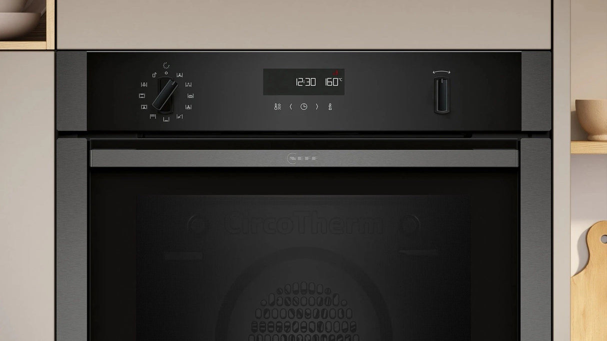 Neff N50 B6ACH7AG7B (54) Slide & Hide® Electric Single Oven in Graphite - A+ Rated - Blemished - HW181554