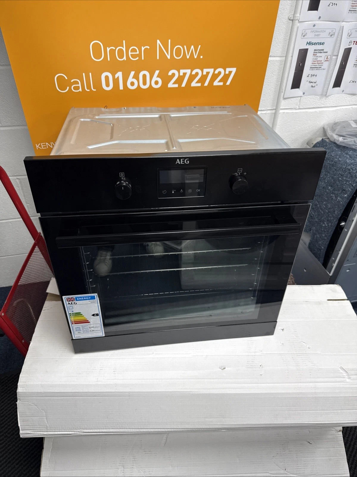 AEG BPK355061B (11) Electric Built-In Single Oven with Pyrolytic Self Cleaning in Black - A+ Rated - (Blemished) - HW181611