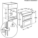 AEG 6000 DCB535060B SurroundCook Double Built-in Oven in Black - A/A Rated - (Dented Casing) - HW181547