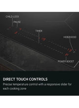 AEG 7000 Series IAE64411FB 59cm 4-Zone SenseBoil Induction Hob in Black - Hob2Hood - HW181702-02