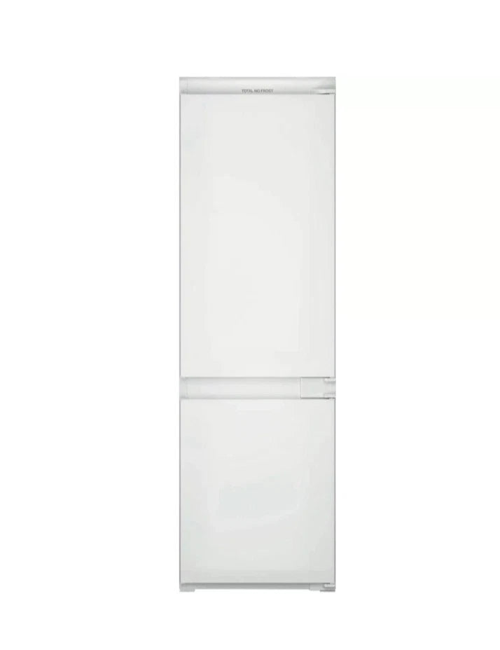 Hotpoint HTC18 T112 UK 70/30 No Frost Integrated Fridge Freezer with Sliding Hinge - E Rated from HomeWise Appliances. Stock photo of the front with door closed