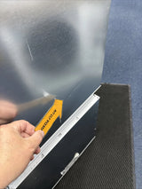 Bosch Series 2 KIV87NSE0G (09) 270 Litre 70/30 Integrated Fridge Freezer - E Rated from HomeWise Appliances. Shop photo close up of the fridge door showing minor mark, which will be unseen when installed.