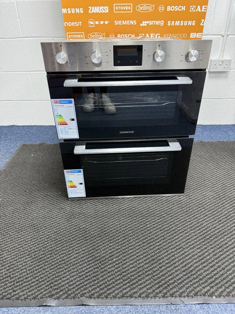 Kenwood KBUDOX21 (19) Electric Built-under Double Oven in Black & Stainless Steel - AA Rated - HW181519