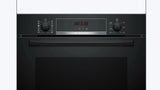 Bosch Series 4 HQA574BB3B  Electric 71L Single Oven with Pyrolytic Self Cleaning in Black - A+ Rated - HW181708