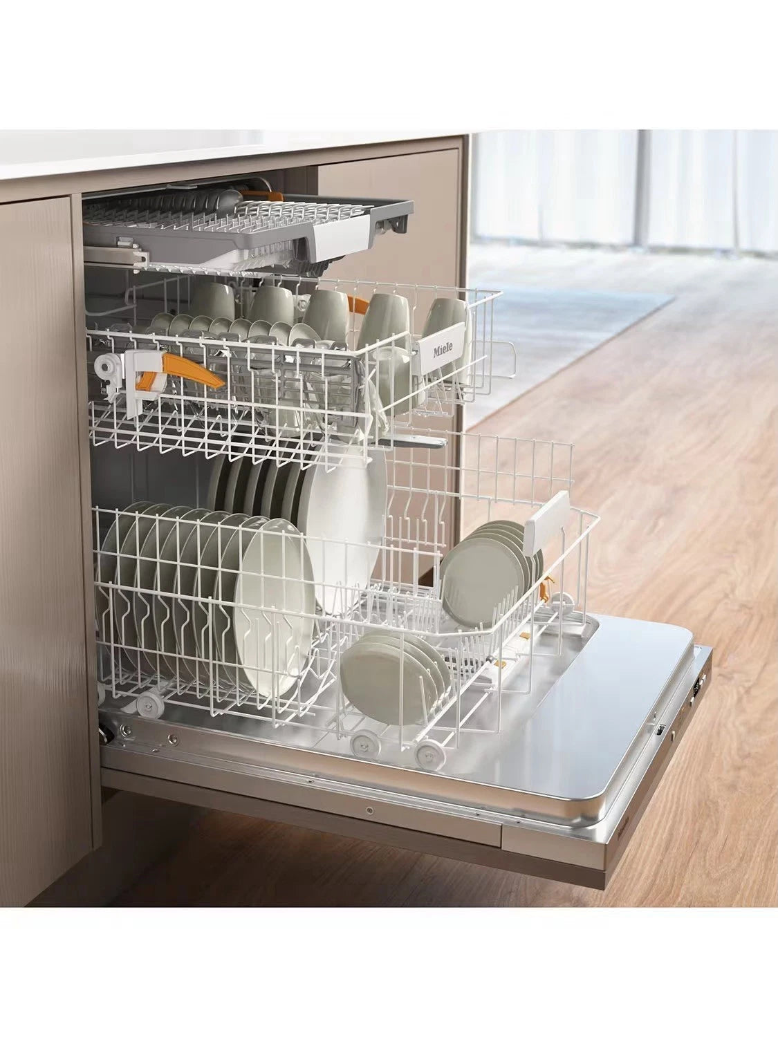 Miele G5450SCVi Active Plus (71) Full-Size Fully Integrated Dishwasher with Clean Steel Control Panel - HW181671