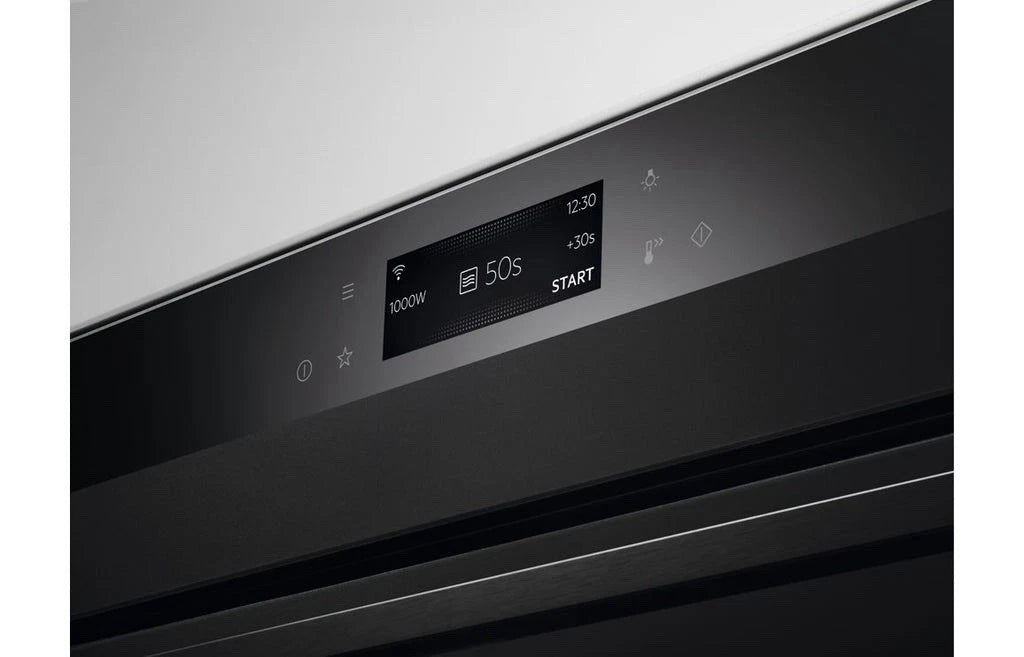 AEG KMK768080T 7000 Series CombiQuick Built In Microwave Oven with Enamel Cleaning in Matt Black - (Blemished) - HW181748