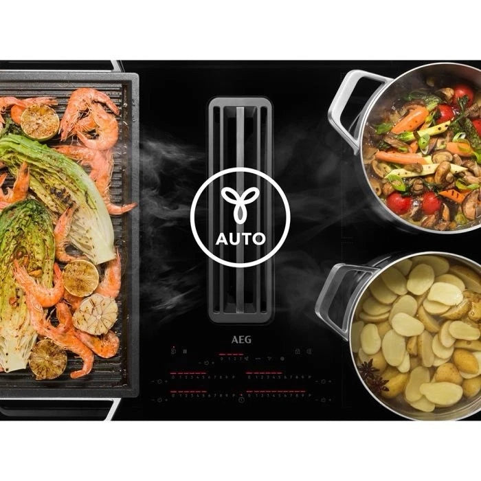 AEG 6000 CCE84751FB (37) 83cm Air Venting Flex Induction Hob in Black - A+ Rated - HW181537
