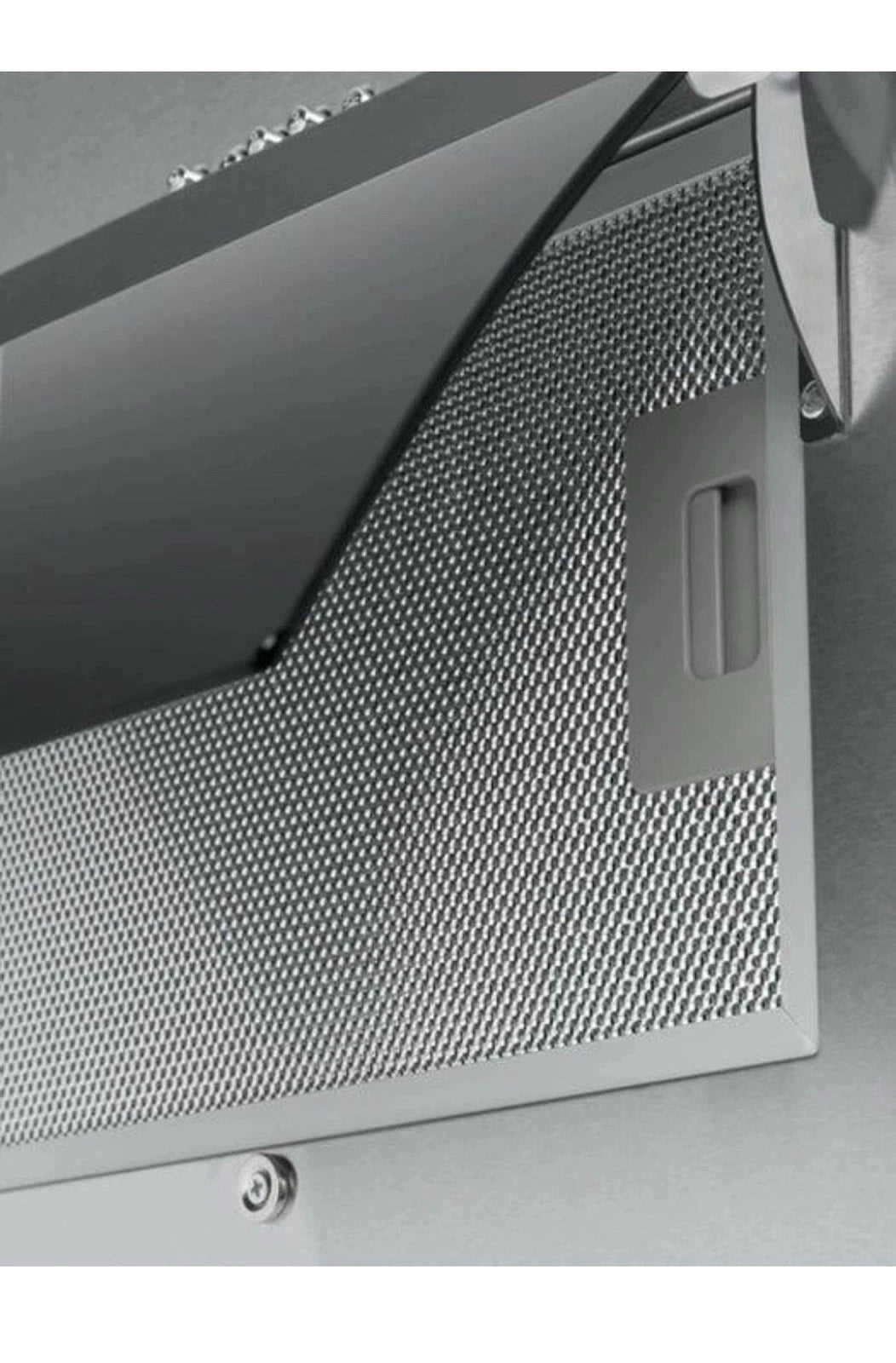 Cata UBLCHH60SS 60cm Angled Glass Cooker Hood in Stainless Steel and Black from HomeWise Appliances. Removeable Grease Filter