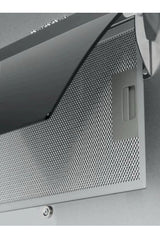 Cata UBLCHH60SS 60cm Angled Glass Cooker Hood in Stainless Steel and Black from HomeWise Appliances. Removeable Grease Filter