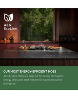 AEG 7000 Series IAE64411FB 59cm 4-Zone SenseBoil Induction Hob in Black - Hob2Hood - HW181702-02