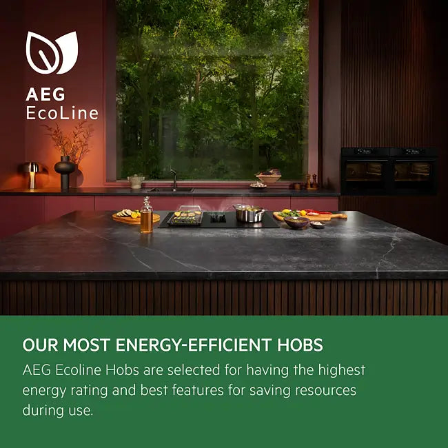 AEG 6000 CCE84751FB (37) 83cm Air Venting Flex Induction Hob in Black - A+ Rated - HW181537