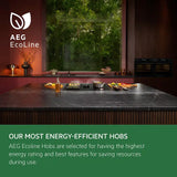 AEG 6000 CCE84751FB (37) 83cm Air Venting Flex Induction Hob in Black - A+ Rated - HW181537