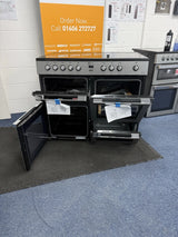 Flavel MLN10CRS 100cm Electric  Range Cooker with 5 Zone Ceramic Hob in Silver & Chrome - A Rated - HW181688