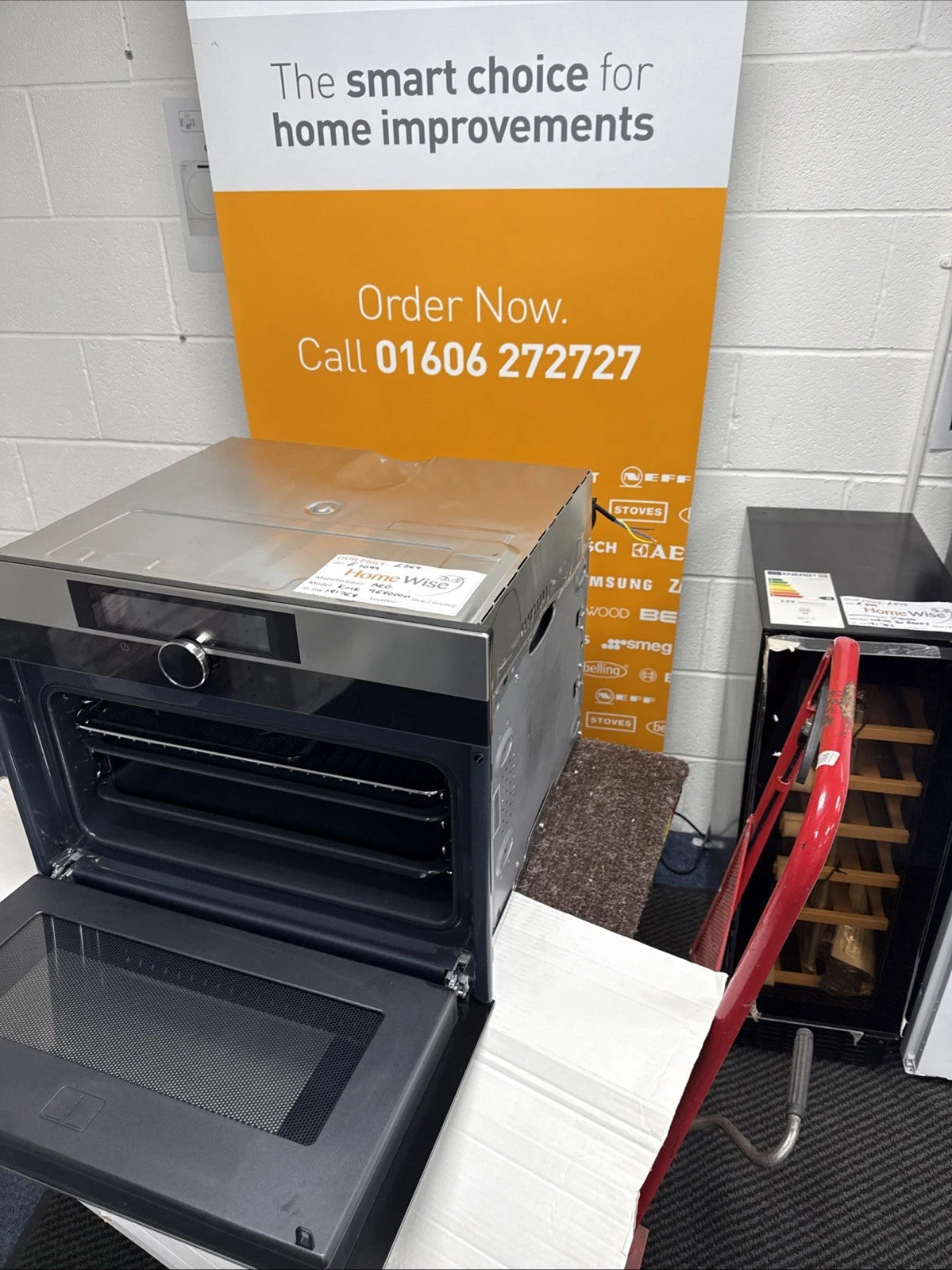 AEG KMK968000M (68) Compact Microwave with Multifunction Oven in Stainless Steel & Black - (Blemished) - HW181768