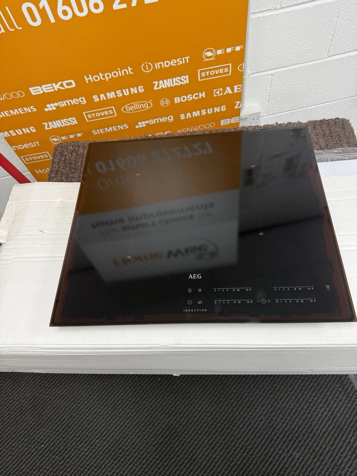 AEG 7000 Series IAE64411FB 59cm 4-Zone SenseBoil Induction Hob in Black - Hob2Hood - HW181702-02