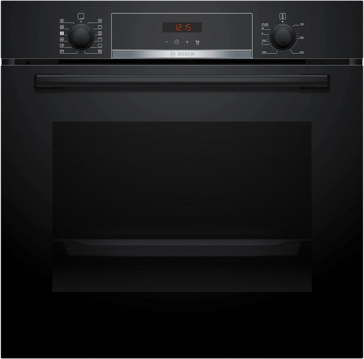 Bosch Series 4 HQA574BB3B  Electric 71L Single Oven with Pyrolytic Self Cleaning in Black - A+ Rated - HW181708
