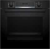 Bosch Series 4 HQA574BB3B  Electric 71L Single Oven with Pyrolytic Self Cleaning in Black - A+ Rated - HW181708