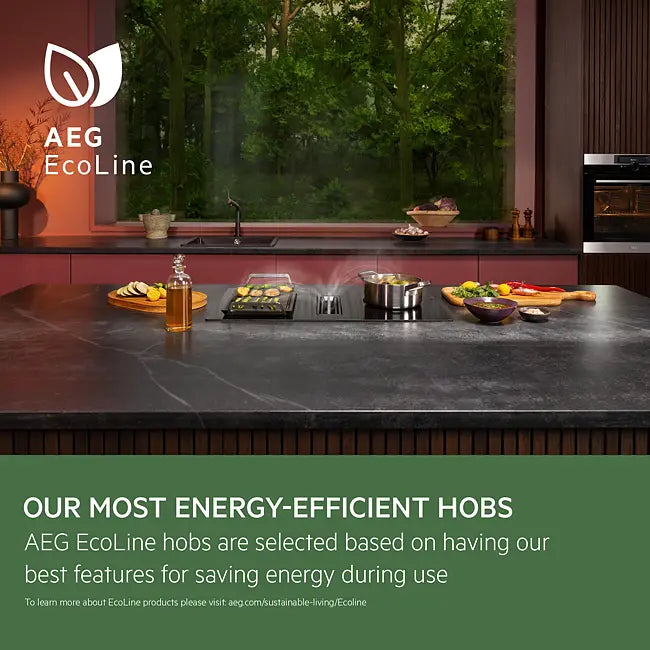 AEG 6000 CCE84751FB (37) 83cm Air Venting Flex Induction Hob in Black - A+ Rated - HW181537