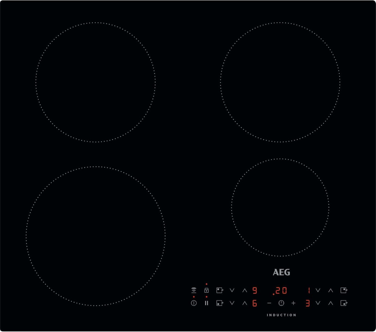 AEG IKB64301FB (628) 3000 Series 59cm 4 Zone Induction Hob - (Tiny Blemish) - HW181628
