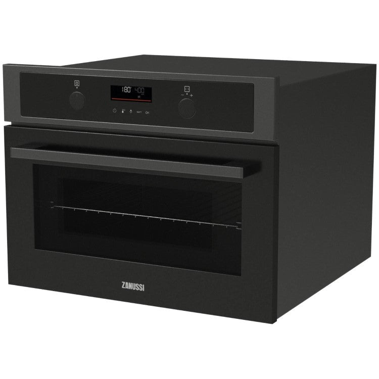 Zanussi ZVENM7KN (29) Built In Compact Electric Combination Microwave Oven in Black - HW181429