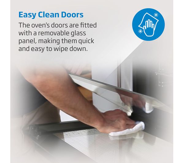 Beko RecycledNet® BBXDF22300S (66) Built In Double Oven in Silver - A/A Rated - (Blemished) - HW181466
