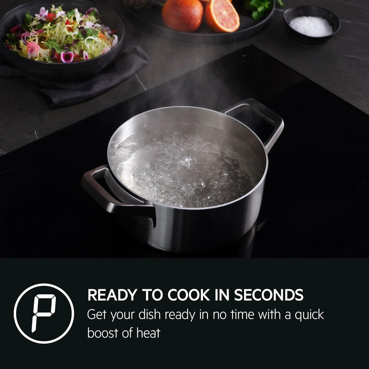 AEG IKB64301FB (27) 3000 Series 59cm 4 Zone Induction Hob - Blemished - HW181527