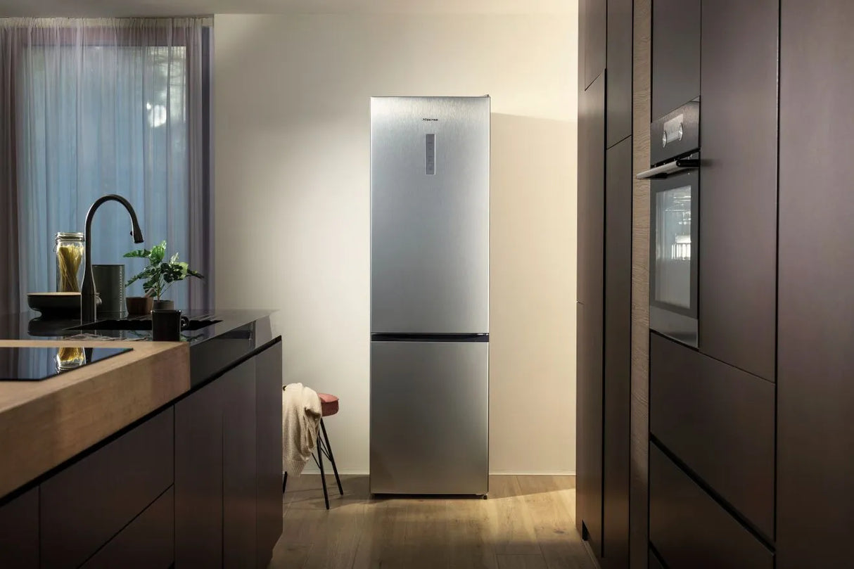 Hisense RB327N4WCE 182cm Tall 50/50 No Frost Fridge Freezer in Stainless Steel - E Rated - POHW0124
