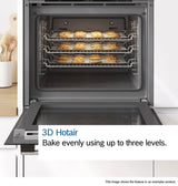 Bosch Series 2 MHA133BR0B (71) Built In Electric Double Oven in Stainless Steel - A Rated - HW181471