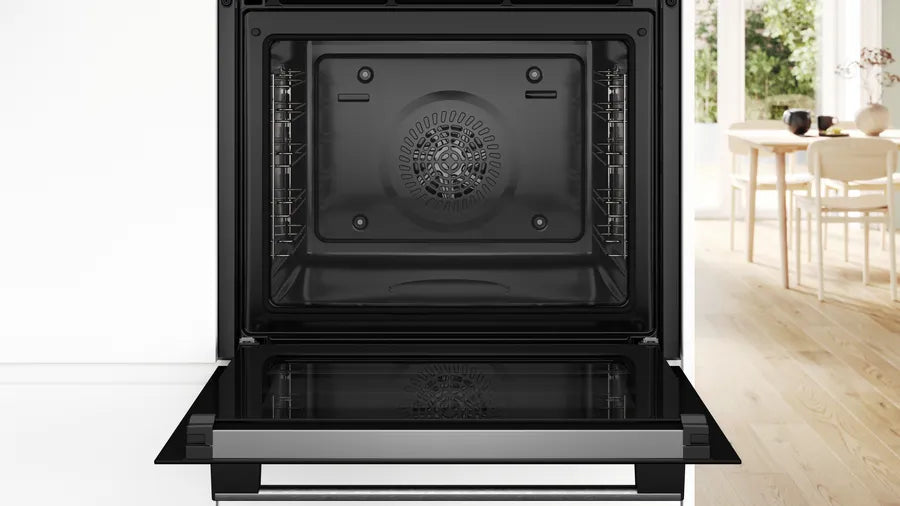 Bosch Series 4 HQA574BS3B (81) Electric Single Oven with Pyrolytic Self Cleaning in Stainless Steel - (Graded) - HW181481