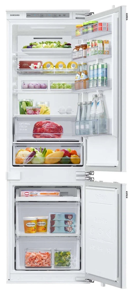 (98) Samsung BRB26615EWW 54cm Built In Fixed Hinge 70/30 Fridge Freezer with SpaceMax™ Technology in White
