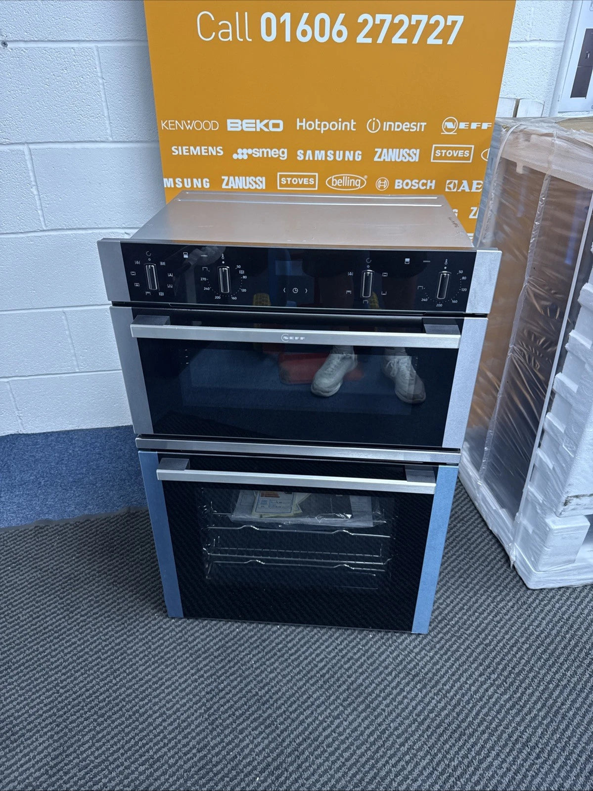 Neff N50 U1ACE2HN0B (96) Built-In Electric Double Oven in Stainless Steel - A Rated - (Blemished) - HW181496