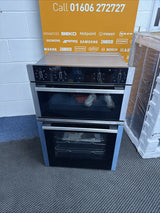 Neff N50 U1ACE2HN0B (96) Built-In Electric Double Oven in Stainless Steel - A Rated - (Blemished) - HW181496