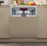 Neff N50 S155ECX07G (15) Smart WiFi Enabled Integrated Dishwasher with Stainless Steel Control Panel - C Rated (Graded)