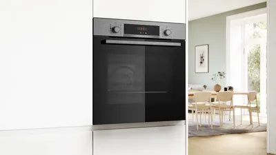 Bosch Series 4 HQA574BS3B (81) Electric Single Oven with Pyrolytic Self Cleaning in Stainless Steel - (Graded) - HW181481