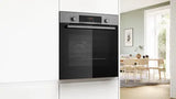 Bosch Series 4 HQA574BS3B (81) Electric Single Oven with Pyrolytic Self Cleaning in Stainless Steel - (Graded) - HW181481