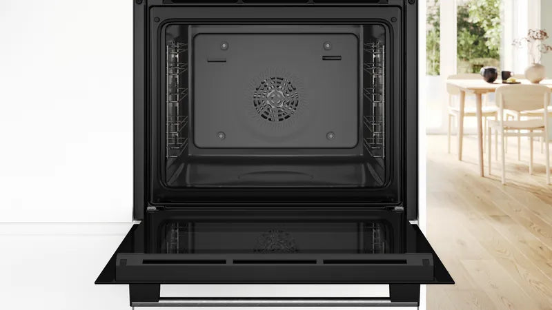 Bosch Series 4 HQA534BS3B Built In Electric Single Oven with added Steam Function in Stainless Steel - A+ Rated - HW181478
