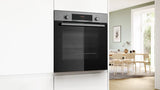 Bosch Series 4 HQA534BS3B Built In Electric Single Oven with added Steam Function in Stainless Steel - A+ Rated - HW181478