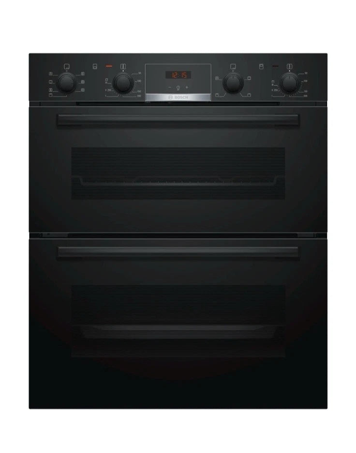 Bosch Series 4 NBS533BB0B Electric Built-Under Double Oven in Black - A Rated - HW181477