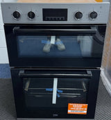 Beko RecycledNet® BBXDF22300S (66) Built In Double Oven in Silver - A/A Rated - (Blemished) - HW181466