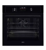 AEG BPX535061B (37) Built-In Electric Single Oven with Pyrolytic Self Cleaning in Black - A Rated (Blemishe