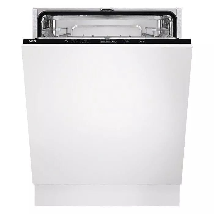 AEG FSB42607Z (88) Air Dry 3000 Fully Integrated Built In Dishwasher - Black Control Panel with Sliding Door Fixing Kit - HW181488