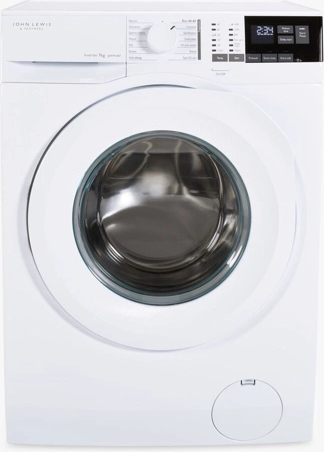 AEG Built John Lewis JLWM1307 7KG 1400Spin Washing Machine in White (Blemished)