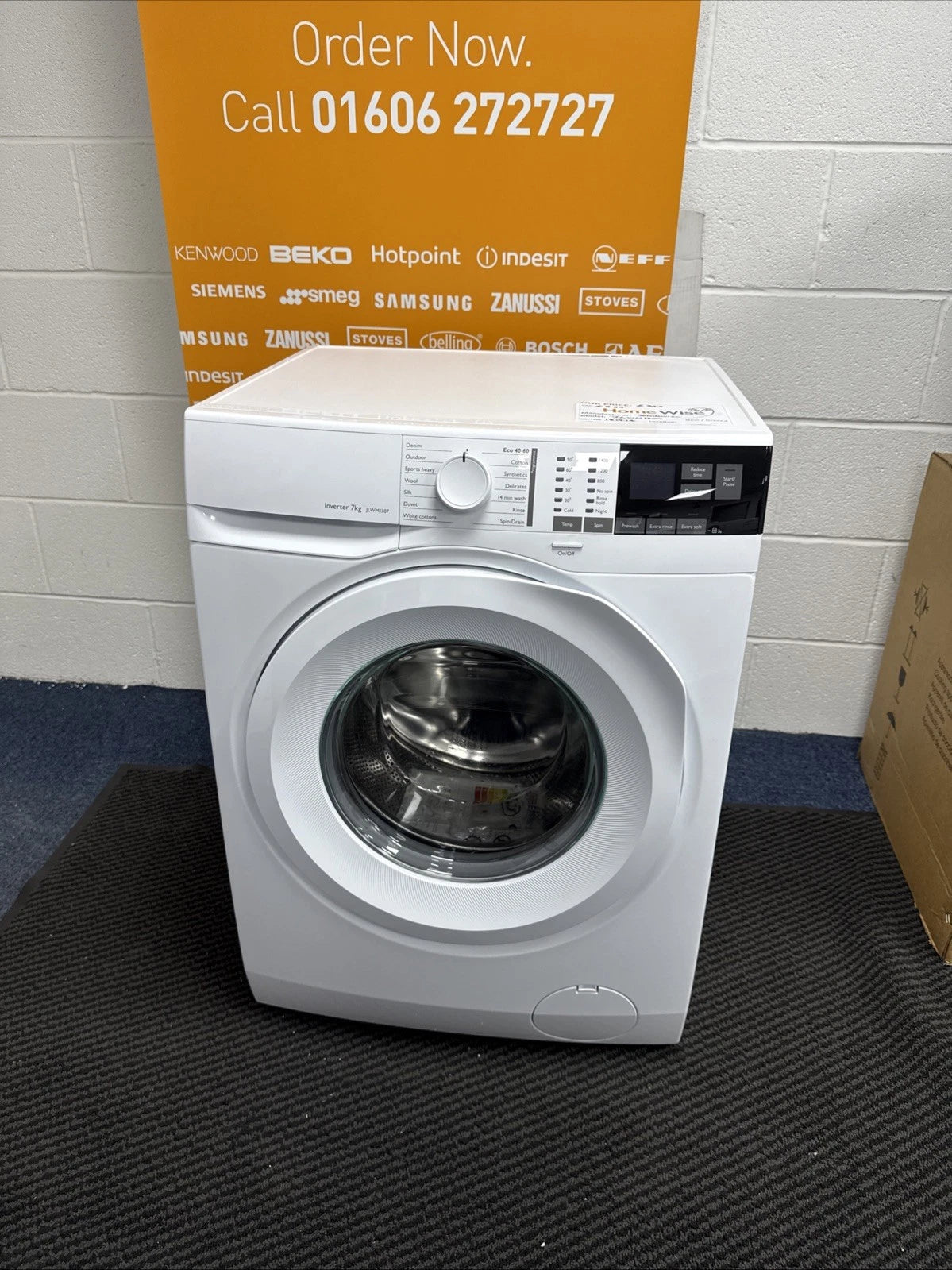 AEG Built John Lewis JLWM1307 7KG 1400Spin Washing Machine in White (Blemished)