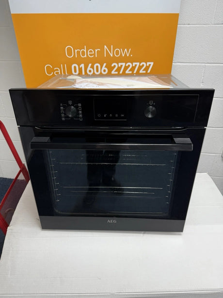 AEG BPX535061B (37) Built-In Electric Single Oven with Pyrolytic Self Cleaning in Black - A Rated (Blemishe