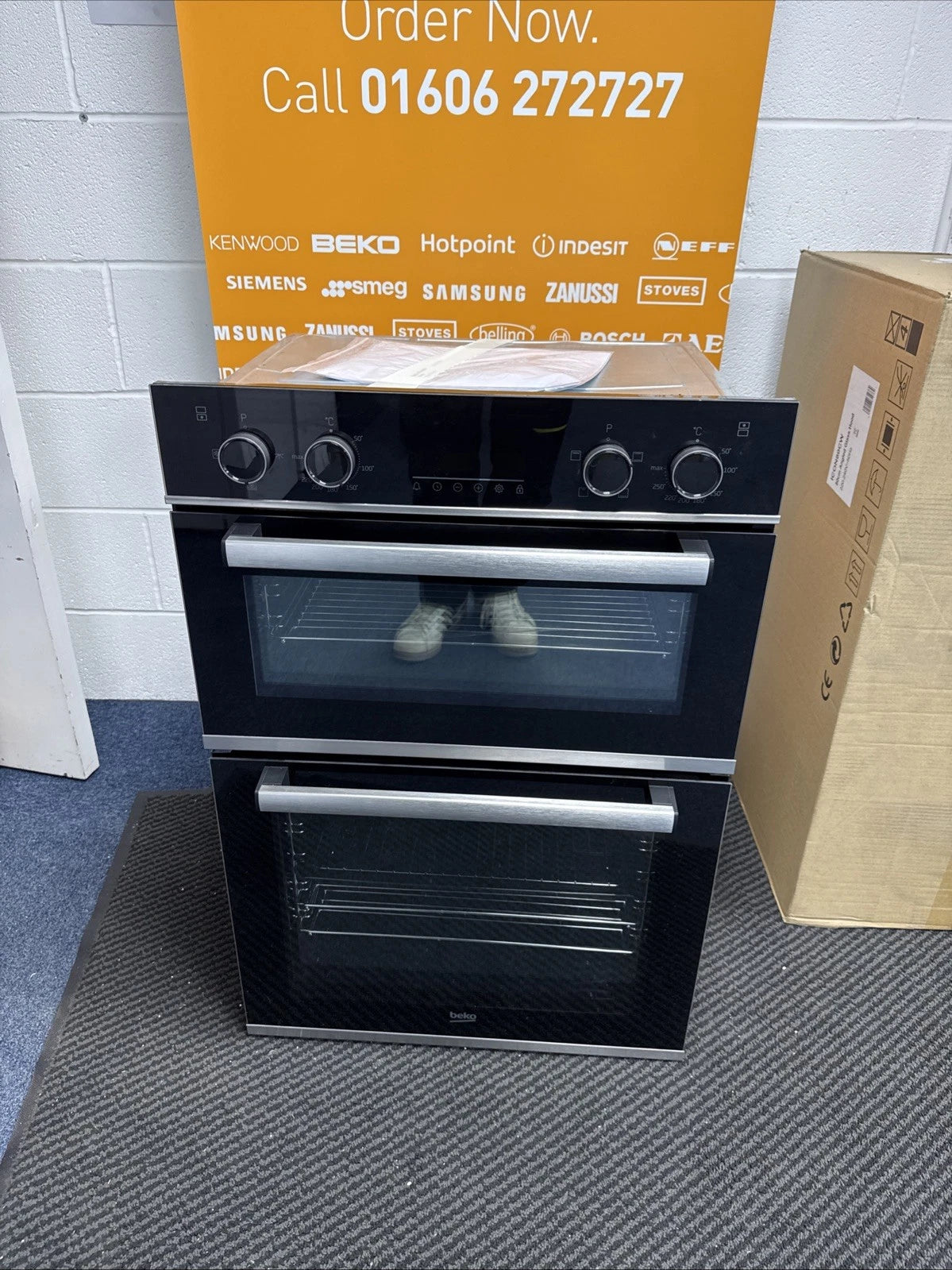 Beko BBXDF25300X Electric Double Built-in Oven in Black & Stainless Steel - A/A Rated - HW181791
