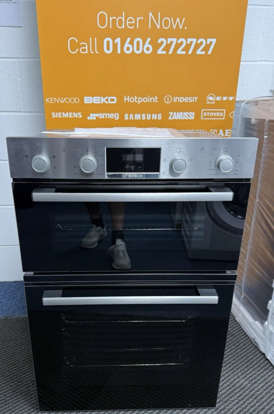 Bosch Series 2 MHA133BR0B (71) Built In Electric Double Oven in Stainless Steel - A Rated - HW181471
