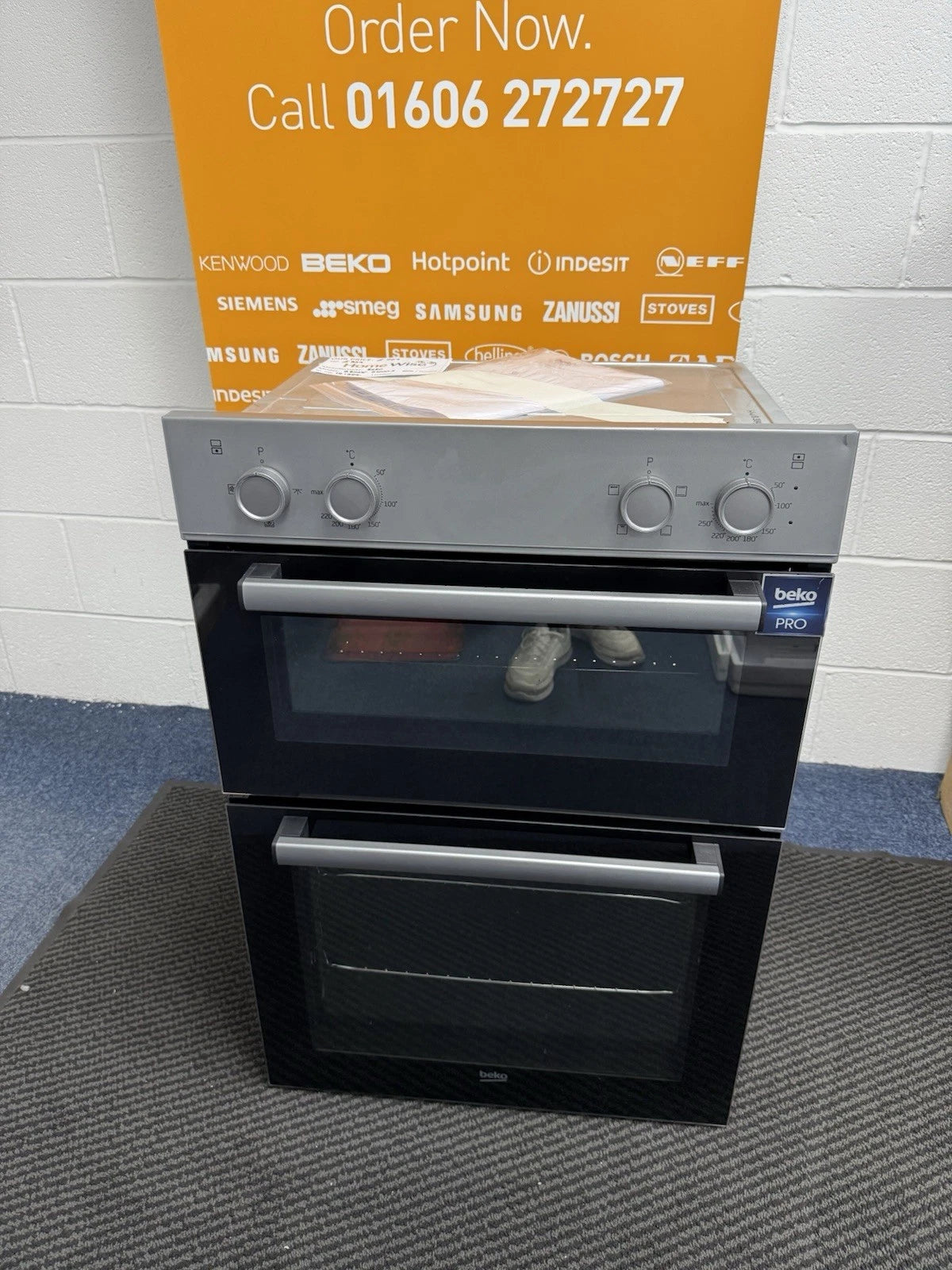 Beko RecycledNet® BBXDF21000S (84) Built In Double Oven in Silver - A/A Rated (Blemished)