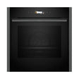 Neff N70 B54CR71G0B (08) Slide & Hide® Wi-Fi Enabled Pyrolytic Self Cleaning Electric Single Oven in Graphite - A+ Rated from HomeWise Appliances stock photo front of the oven 