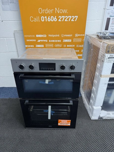 Beko RecycledNet® BBXDF22300S (66) Built In Double Oven in Silver - A/A Rated - (Blemished) - HW181466